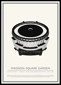 Madison Square Garden Vintage Sketch poster-0