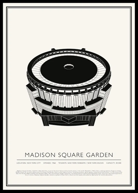 Madison Square Garden Vintage Sketch poster-12