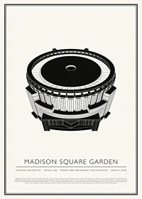 Madison Square Garden Vintage Sketch poster-1