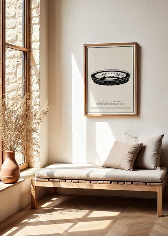 Poster London Stadium Vintage Sketch 01 EN crossfade