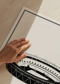 London Stadium Vintage Sketch affisch-3