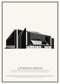 Löfbergs Arena Vintage Skiss poster-1