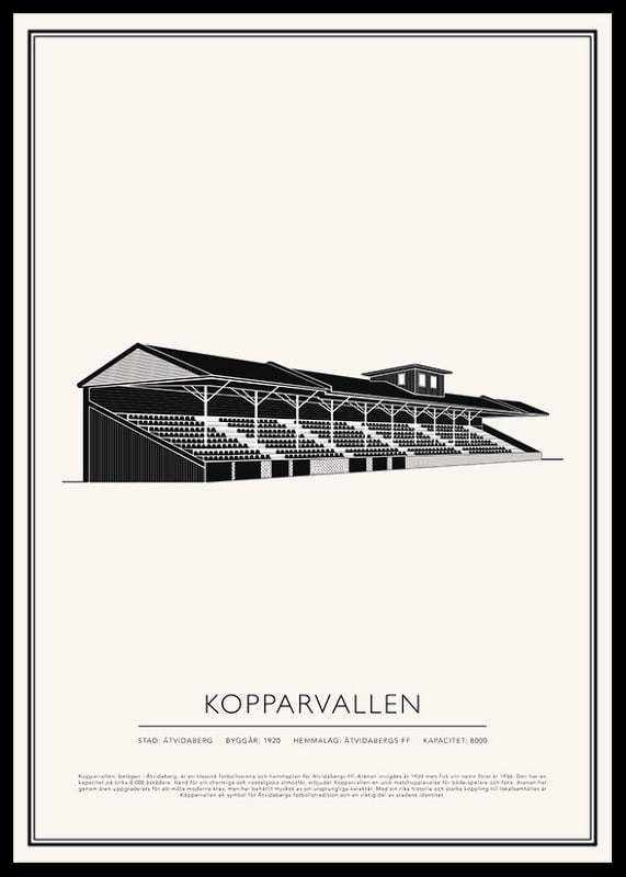 Kopparvallen Vintage Skiss poster-12