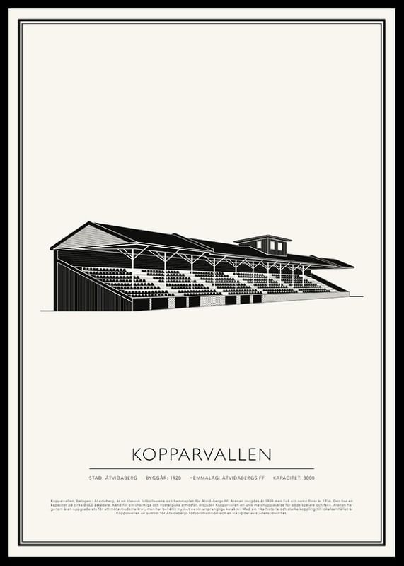Kopparvallen Vintage Skiss poster-12