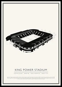 King Power Stadium Vintage Sketch poster-0