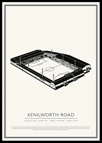 Kenilworth Road Vintage Sketch affisch-0