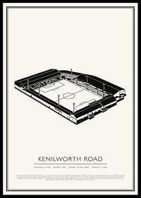 Plagát Kenilworth Road Vintage Sketch-0