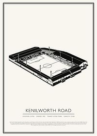 Plagát Kenilworth Road Vintage Sketch-1