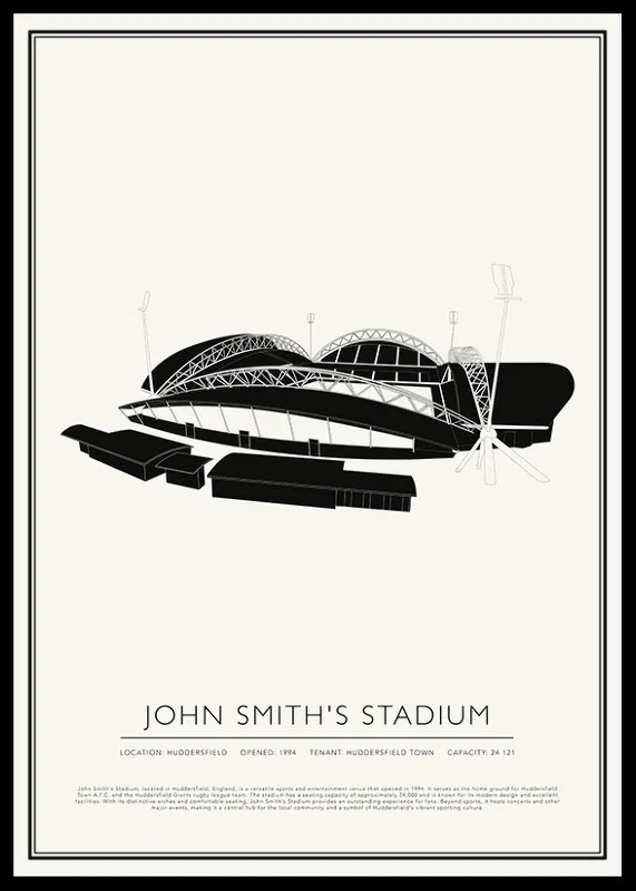 John Smiths Stadium Vintage Sketch affisch-12