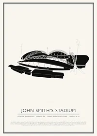 John Smiths Stadium Vintage Sketch affisch-1