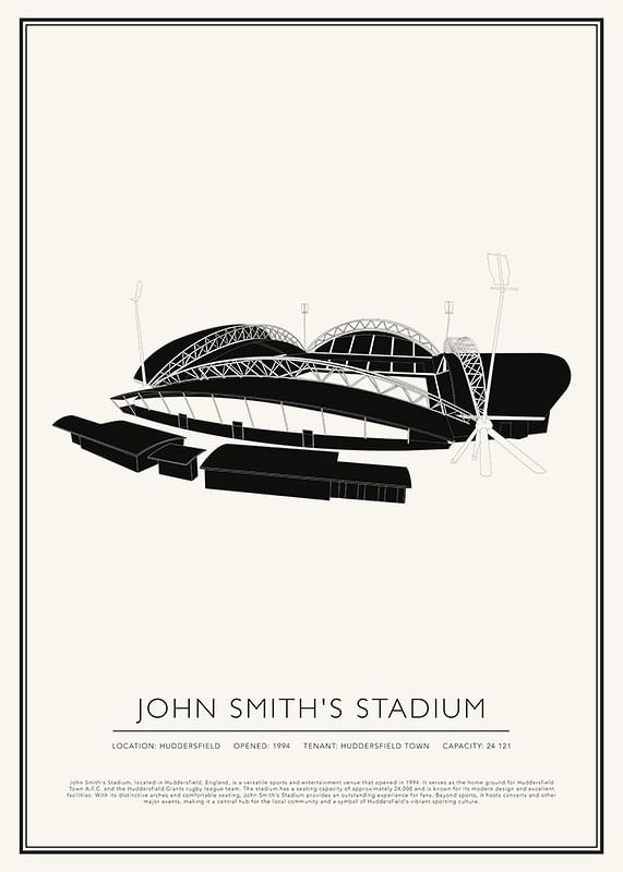 John Smiths Stadium Vintage Sketch-plakat-12