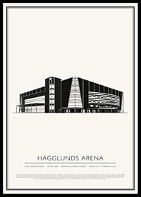 Hägglunds Arena Vintage Skiss poster-0