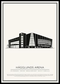 Hägglunds Arena Vintage Skiss poster-0