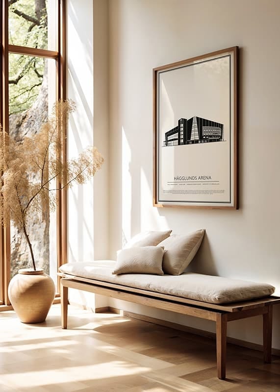 Poster Hägglunds Arena Vintage Skiss 01 SE crossfade