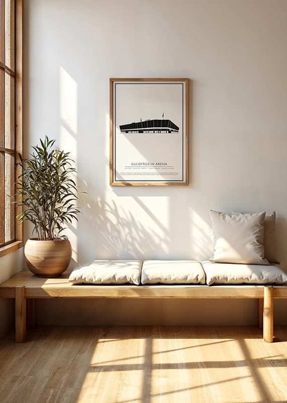 Poster Guldfågeln Arena Vintage Skiss 01 SE crossfade