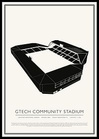 Gtech Community Stadium Vintage schets-poster-0