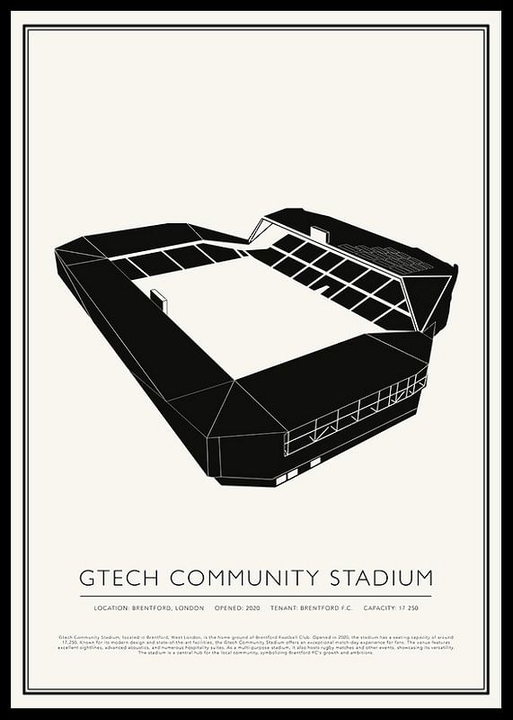 Gtech Community Stadium Vintage schets-poster-12