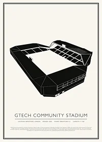 Gtech Community Stadium Vintage Sketch affisch-1