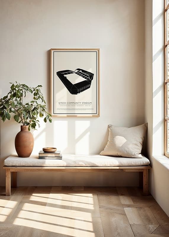 Poster Gtech Community Stadium Vintage Sketch 01 EN crossfade