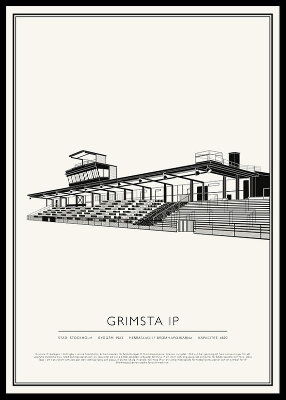 Grimsta IP Vintage Skiss poster-12