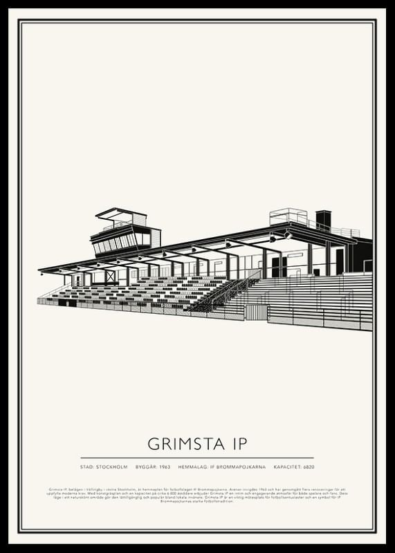 Grimsta IP Vintage Skiss poster-12