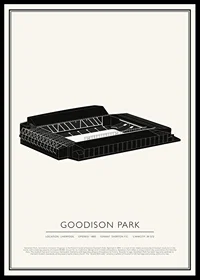 Goodison Park Vintage Sketch affisch-0