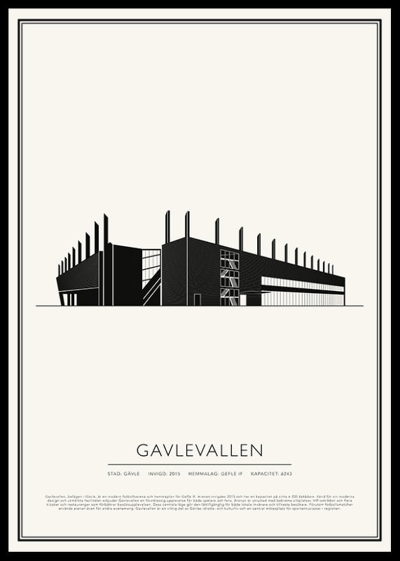 Gavlevallen Vintage Skiss poster-12
