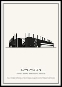 Gavlevallen Vintage Skiss poster-0