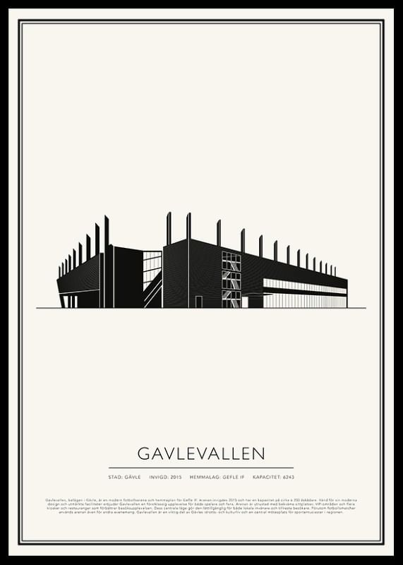 Gavlevallen Vintage Skiss poster-12