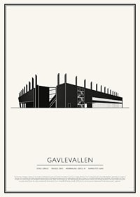 Gavlevallen Vintage Skiss poster-1