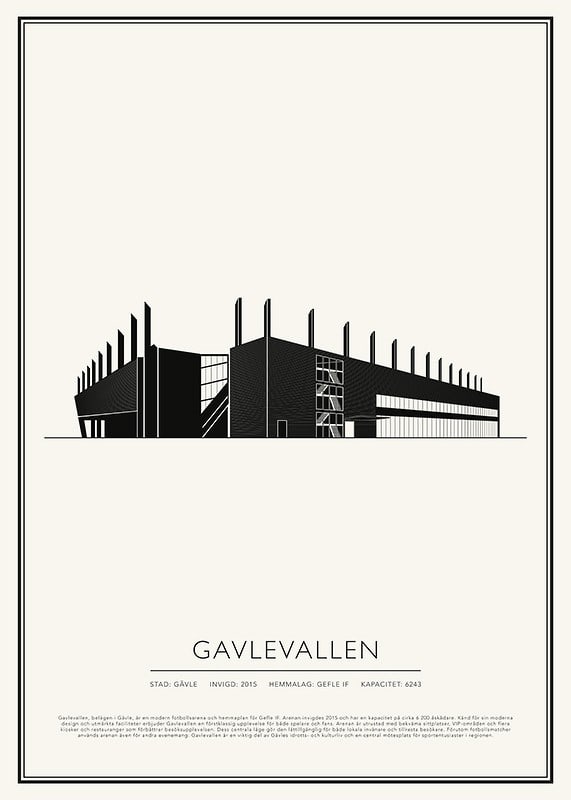Gavlevallen Vintage Skiss poster-12