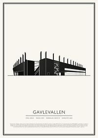 Gavlevallen Vintage Skiss poster-1