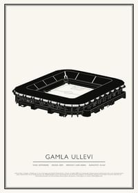 Gamla Ullevi Vintage Skiss poster-1