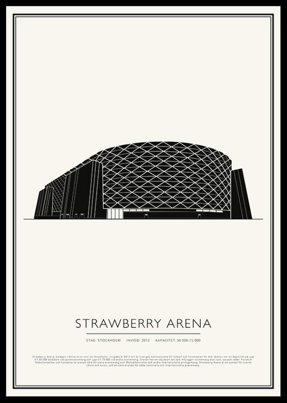 Strawberry Arena Vintage Skiss poster-12