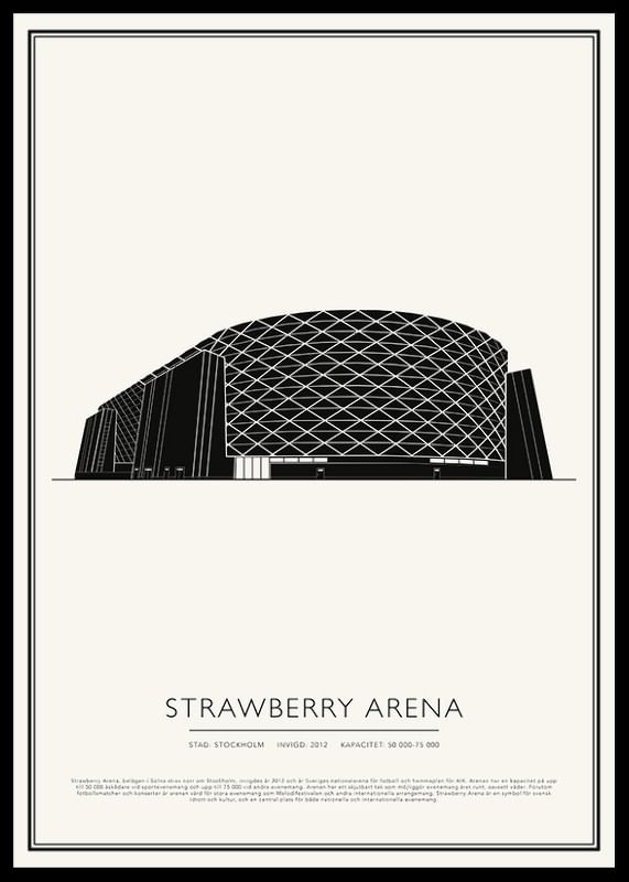 Strawberry Arena Vintage Skiss poster-12