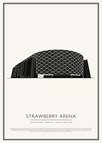 Strawberry Arena Vintage Skiss poster-1