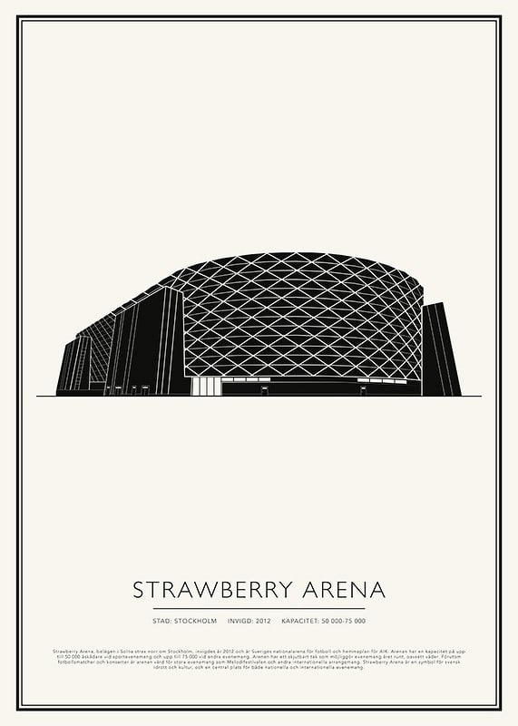 Strawberry Arena Vintage Skiss poster-12