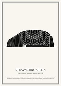 Strawberry Arena Vintage Skiss poster-1