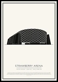 Strawberry Arena Vintage Sketch poster-0