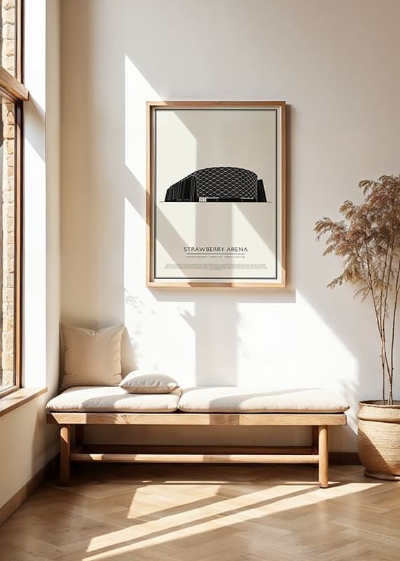 Poster Strawberry Arena Vintage Sketch 01 EN crossfade