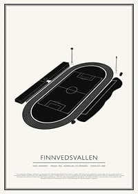 Finnvedsvallen Vintage Skiss poster-1