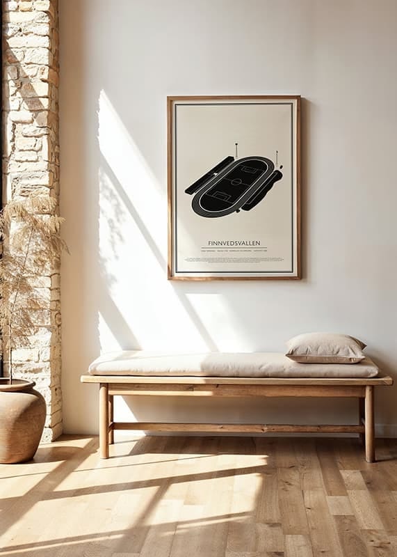 Poster Finnvedsvallen Vintage Skiss 01 SE crossfade