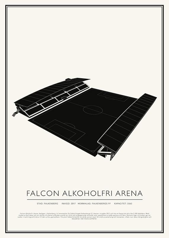 Poster Falcon Alkoholfri Arena Vintage Skiss 01 SE