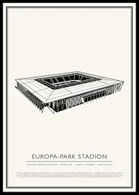 Europa-Park Stadion Vintage Sketch poster-0