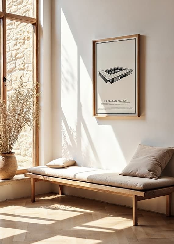 Poster Europa-Park Stadion Vintage Skizze 01 DE crossfade