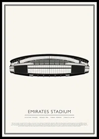 Emirates Stadium Vintage Sketch poster-0