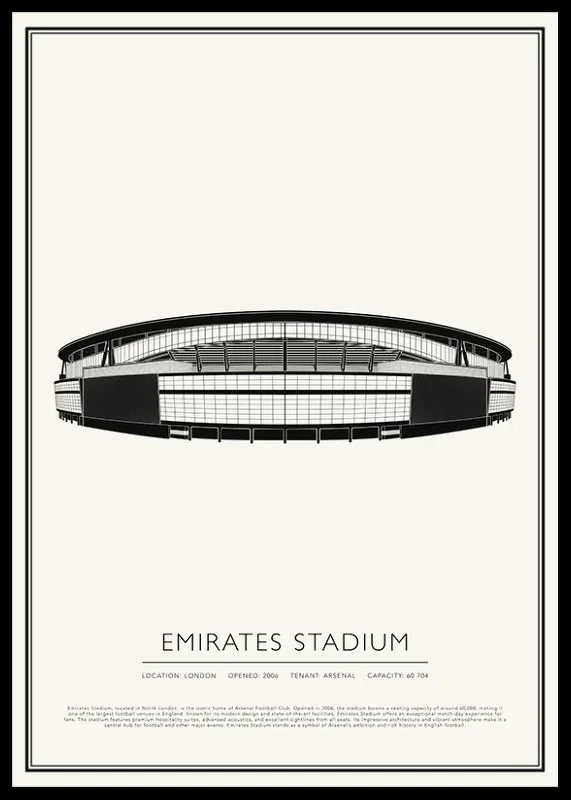 Emirates Stadium Vintage Sketch poster-12