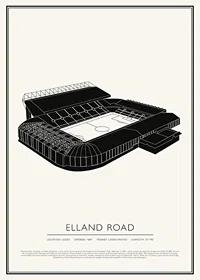 Elland Road Vintage Sketch poster-1