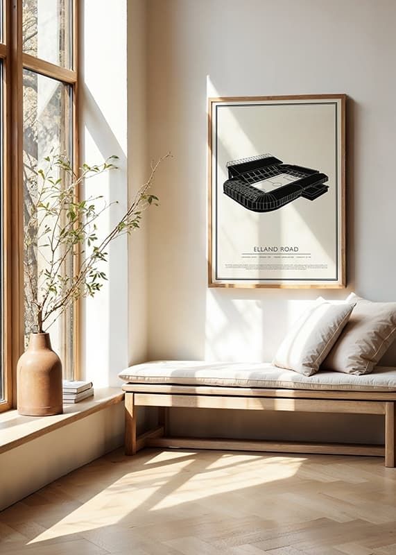 Poster Elland Road Vintage Sketch 01 EN crossfade