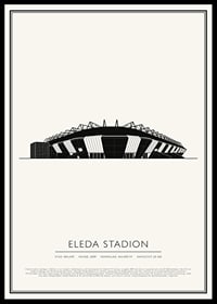 Eleda Stadion Vintage Skiss poster-0